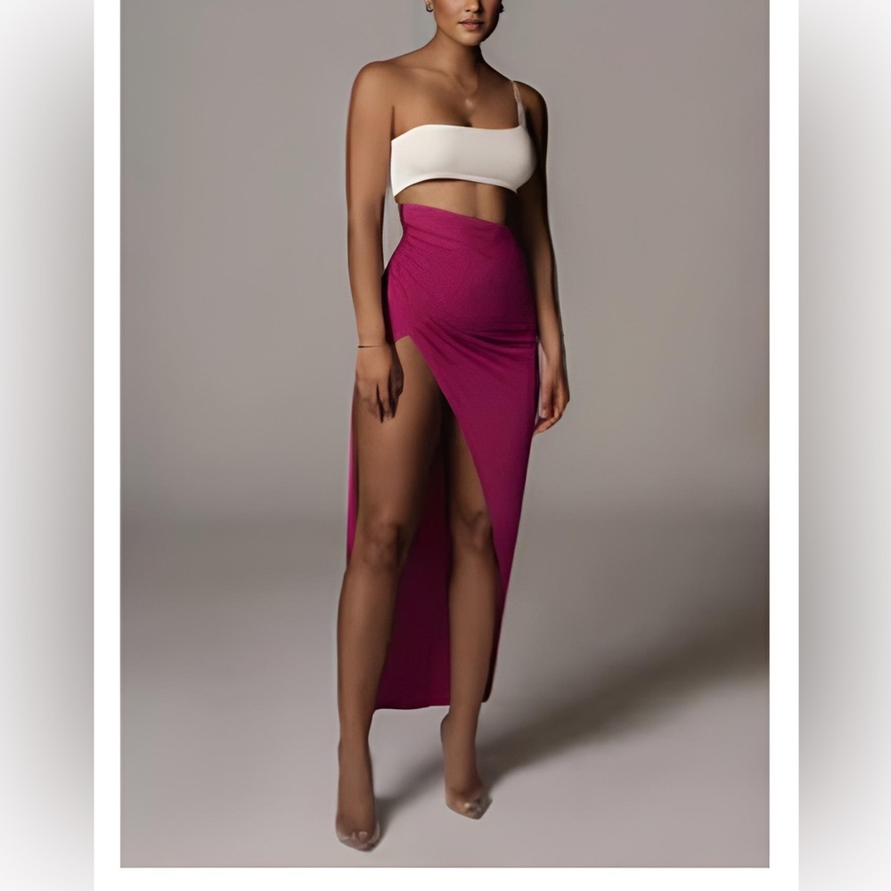 JLUXLABEL High Slit Skirt
